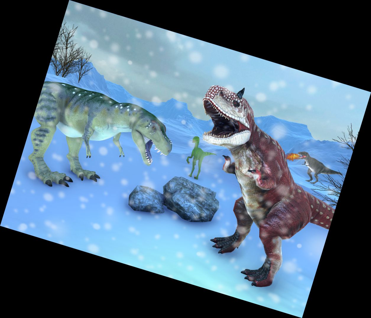 Cazador de Dinosaurios 3D Francot