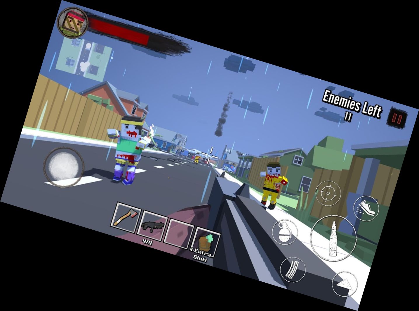 Überleben bei Blockwelt Zombie