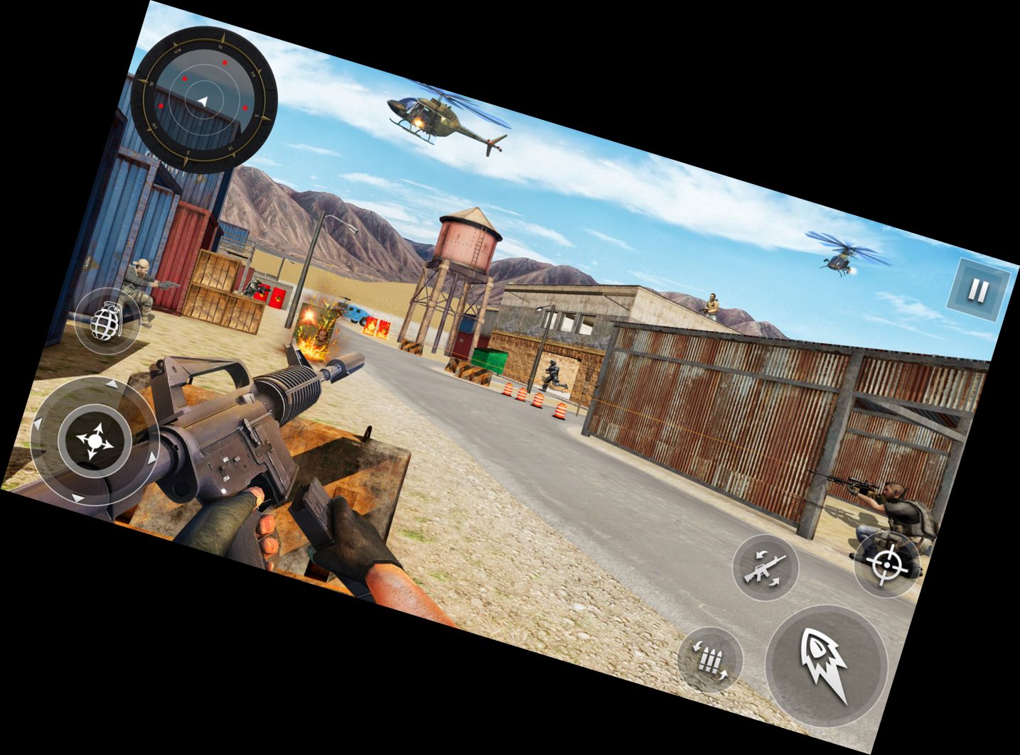 Echter Kommandant 3D Offline Spiele