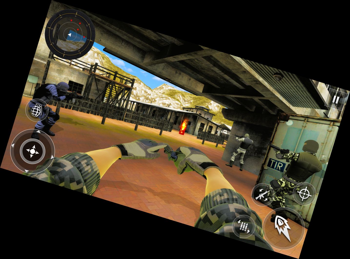 Echter Kommandant 3D Offline Spiele