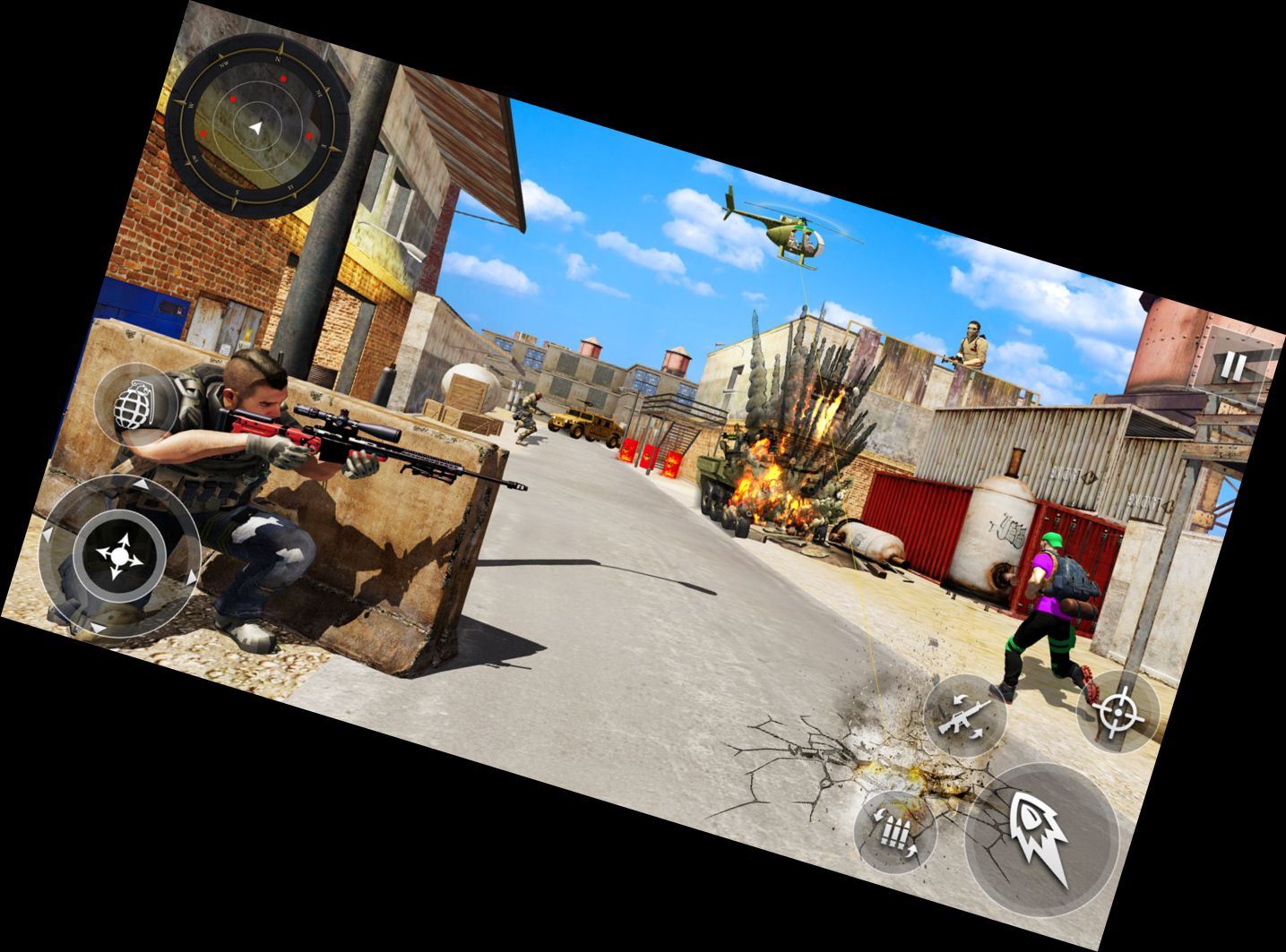 Commando Strike 3D Offline Action