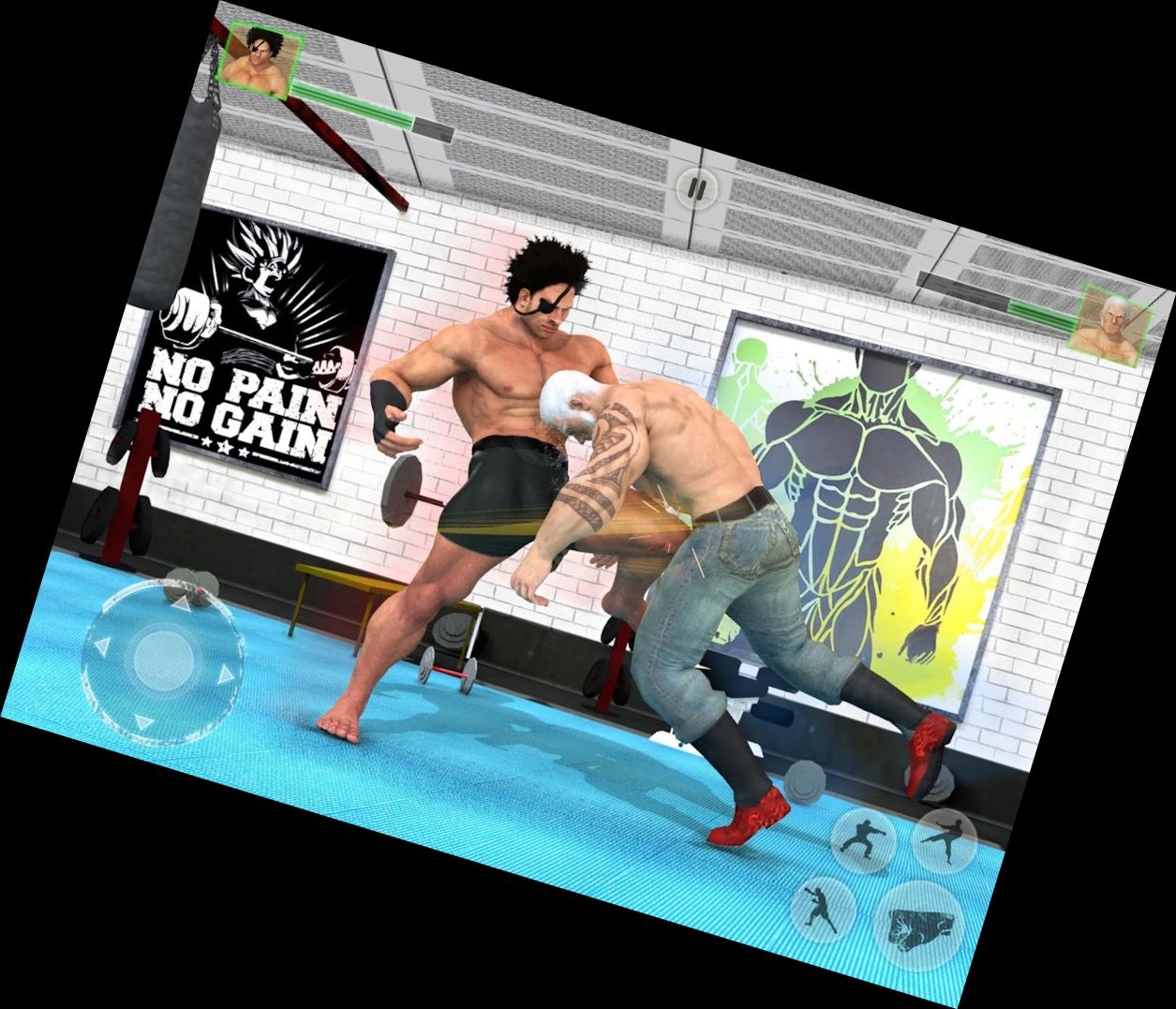 Club de Lucha de Gimnasio: Juego