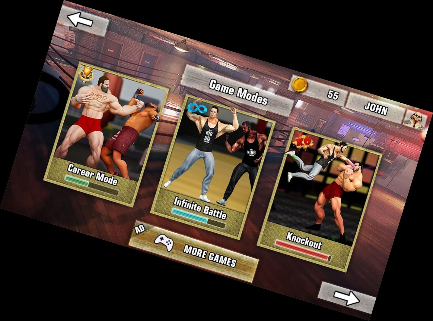 Kampfsport Fight Club: Kampfspiel