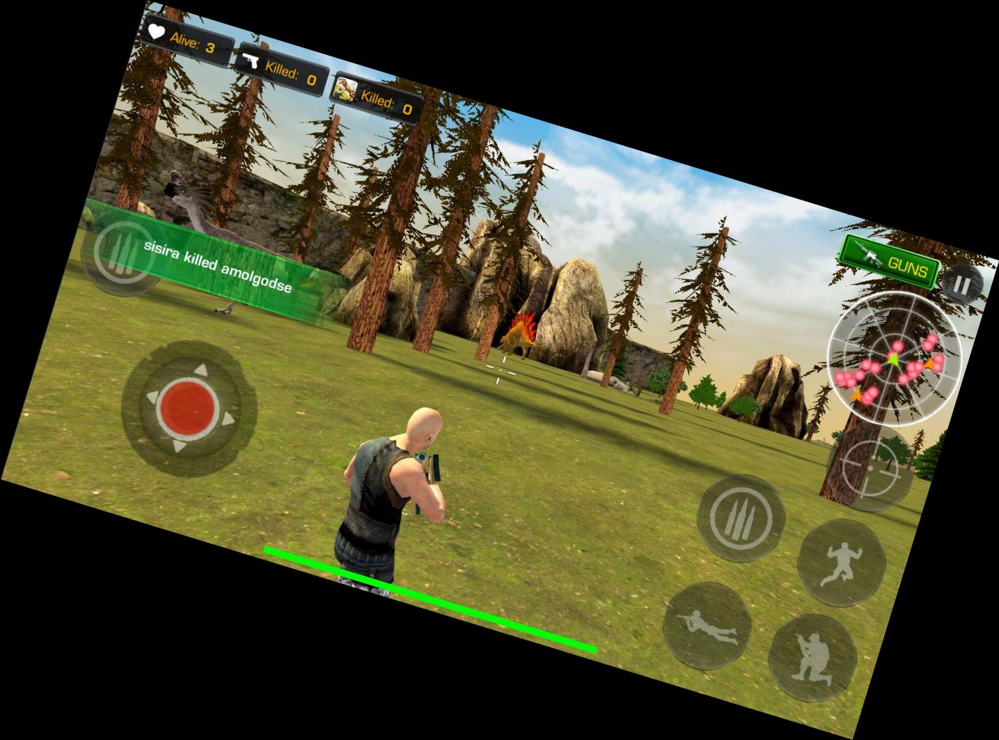 Moderne Schlacht: Dino-Kriegsjag