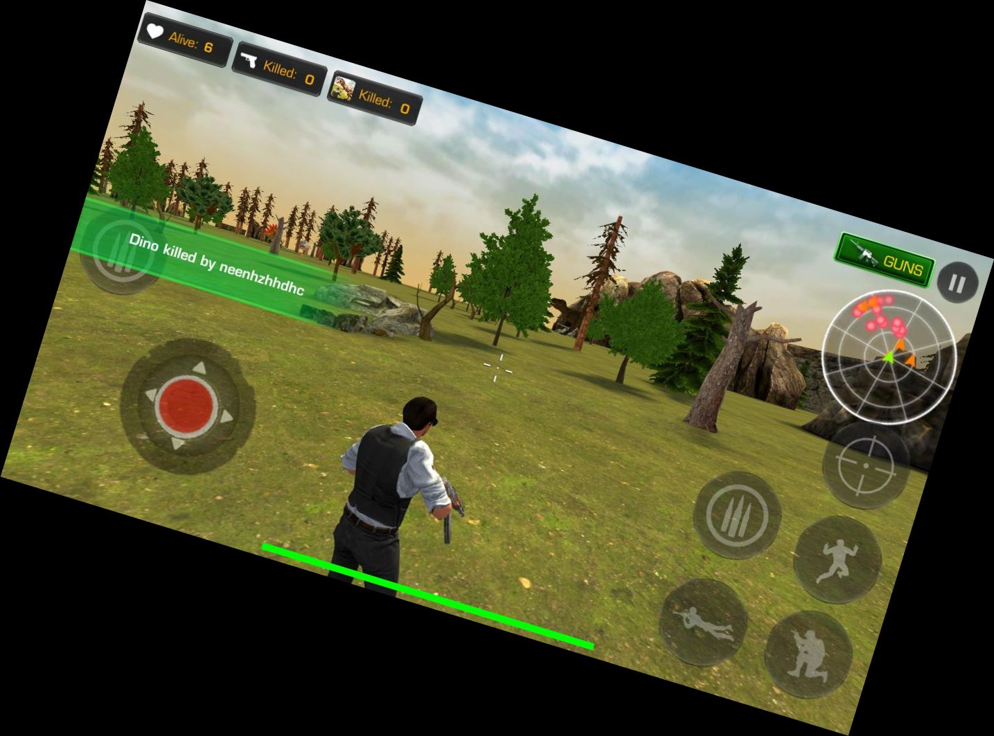 Moderne Schlacht: Dino-Kriegsjag