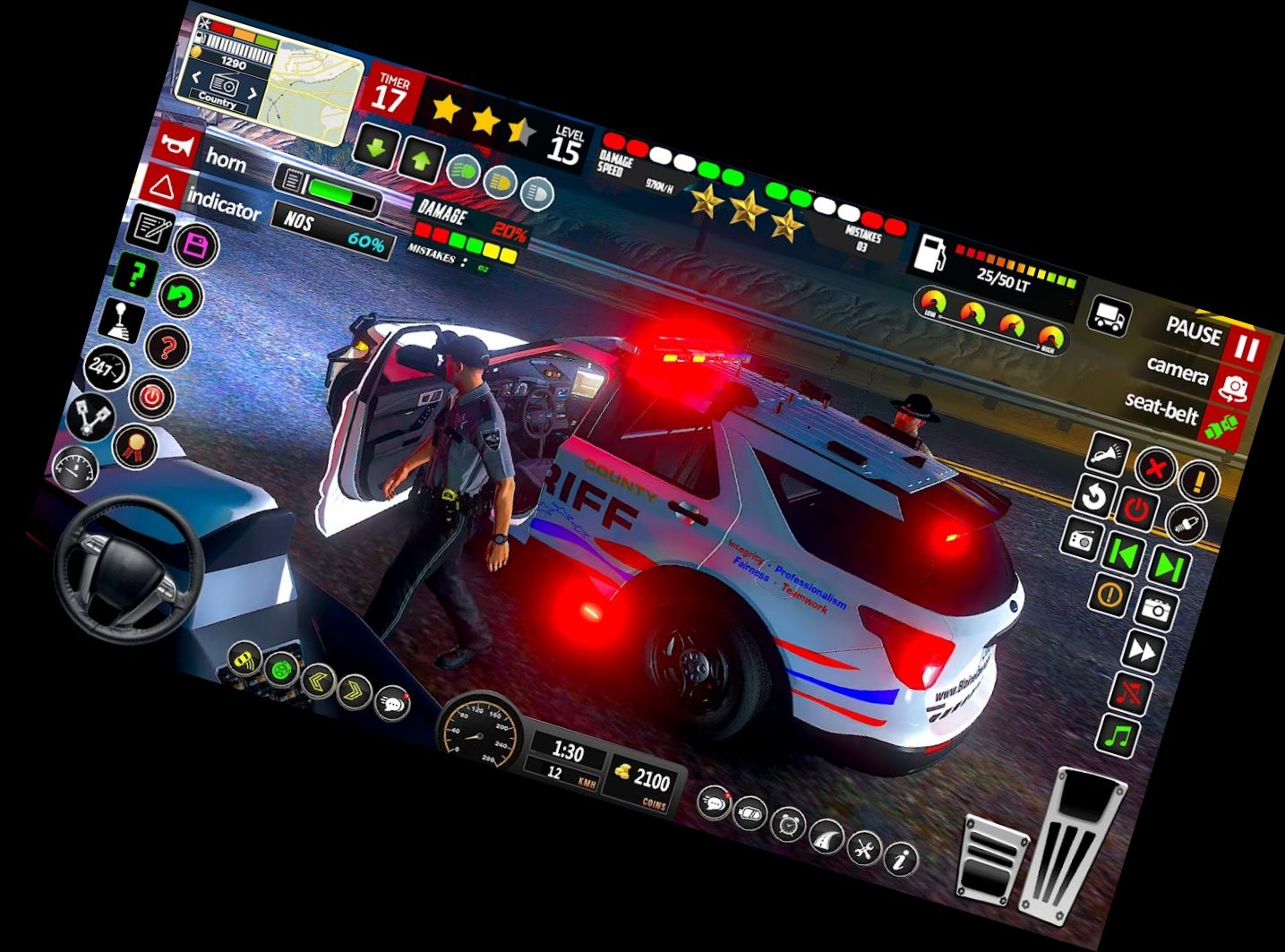 Передовая игра на машинах: Полицей