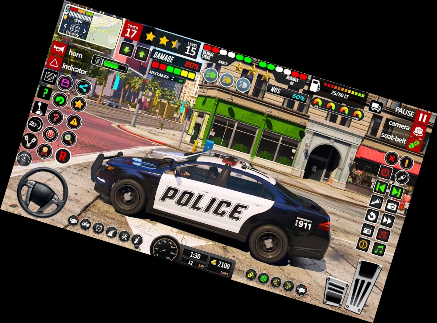 Fortgeschrittenes Auto-Spiel: Polizeia