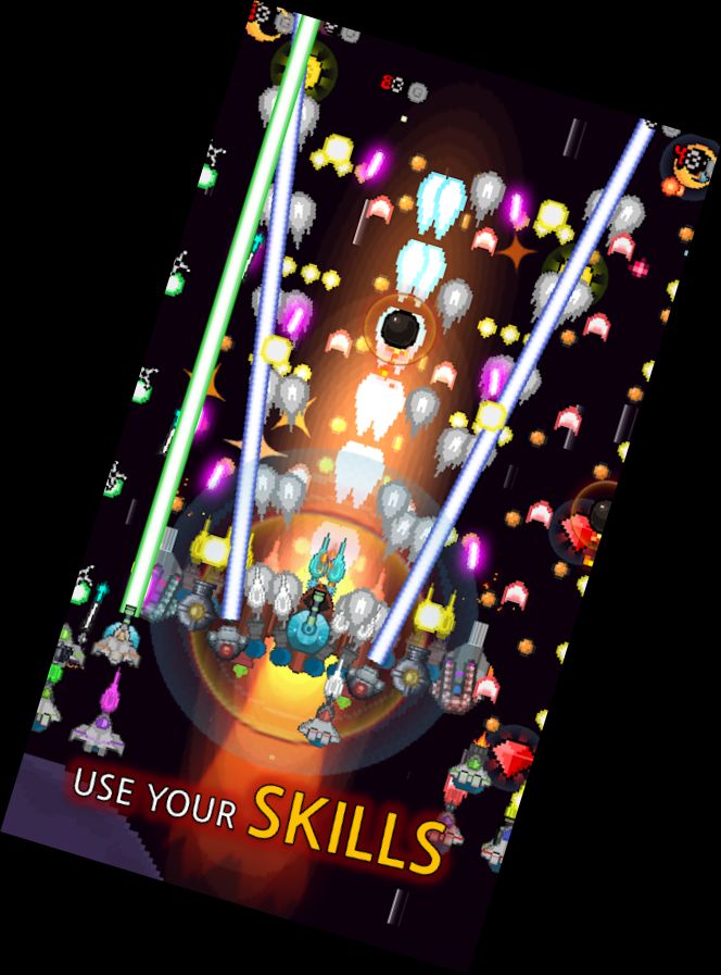 Wachse Raumschiff: Idle Shooter