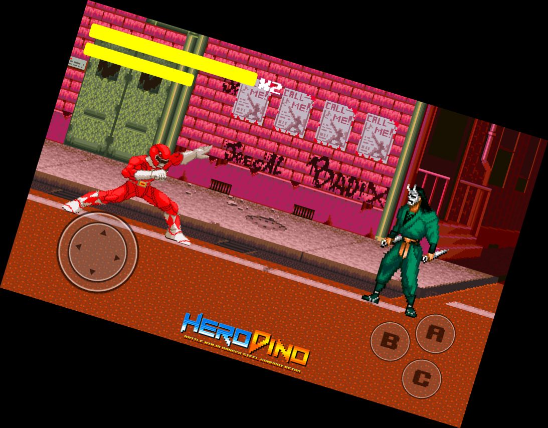 Héroe Dino Ninja Guardián Retro