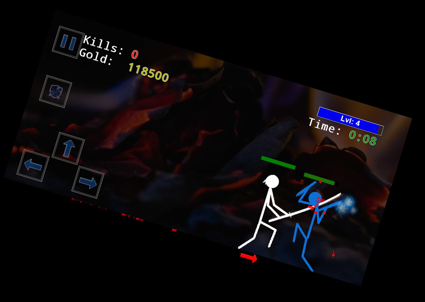 Hombre Palito Batalla de Física Arena