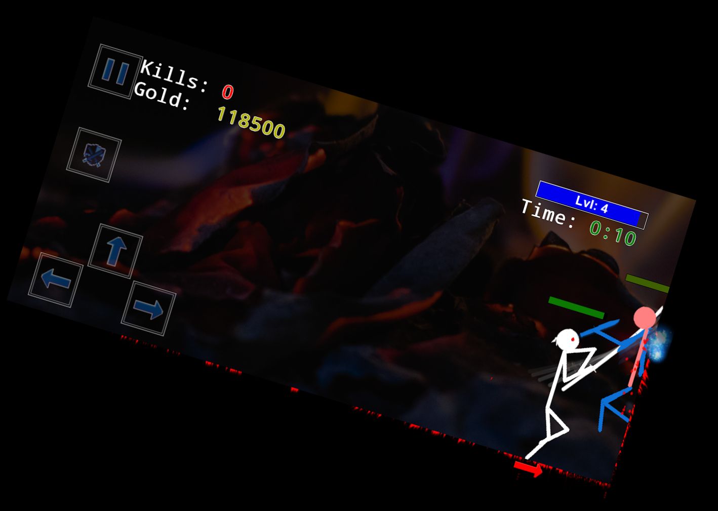 Hombre Palito Batalla de Física Arena