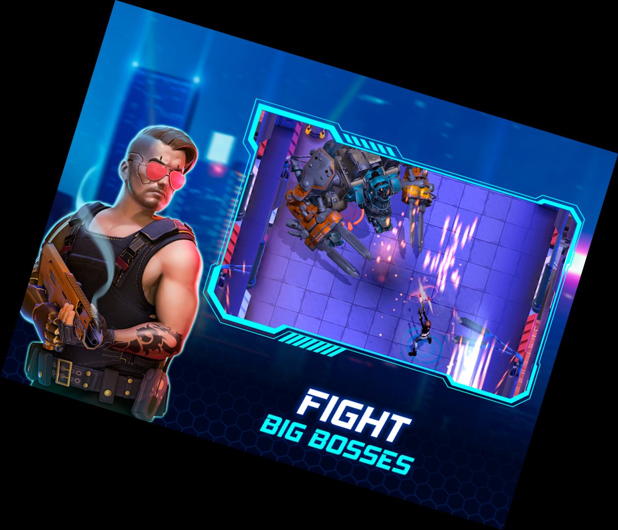 Cyberpunk Held: Episches Roguelike