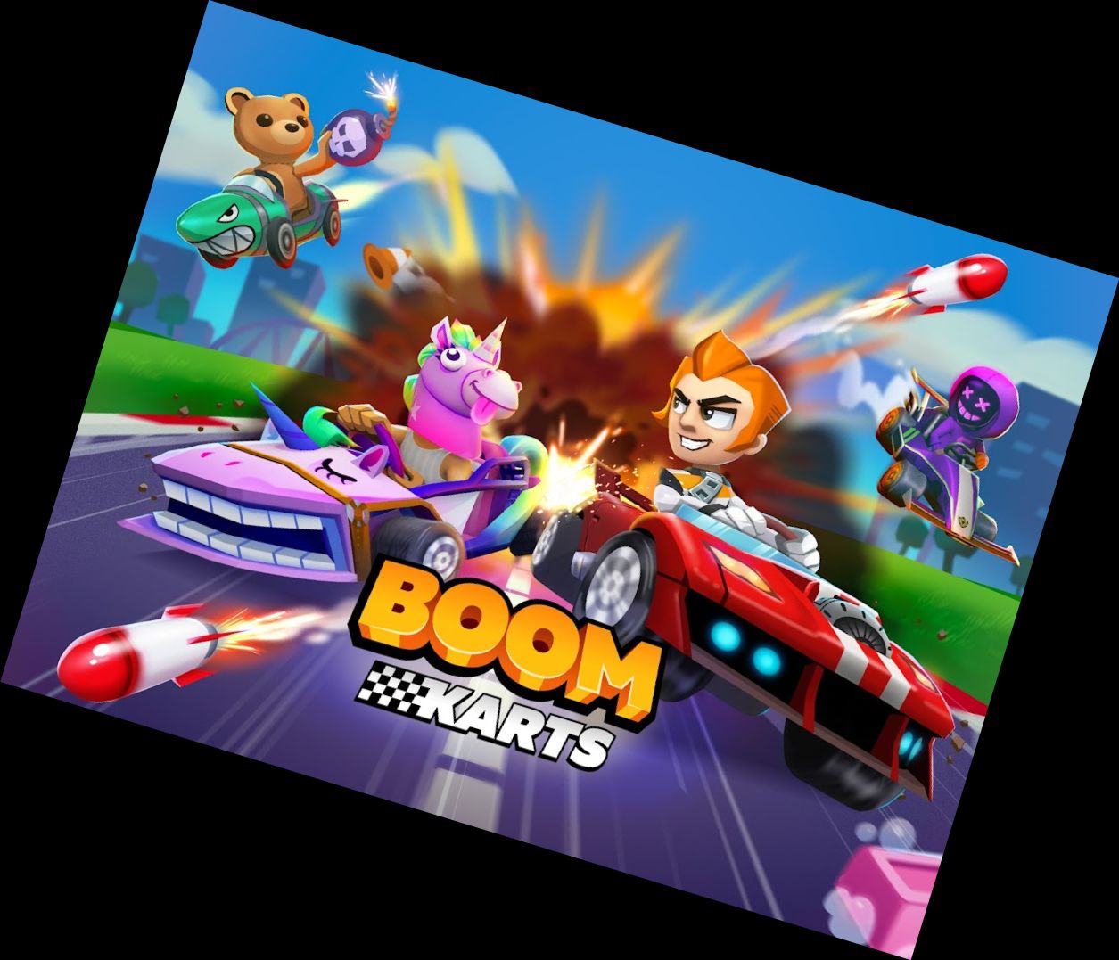 Boom Karts Mehrspieler-Rennspiel