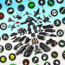 Полицейский Тигр Робот Машина