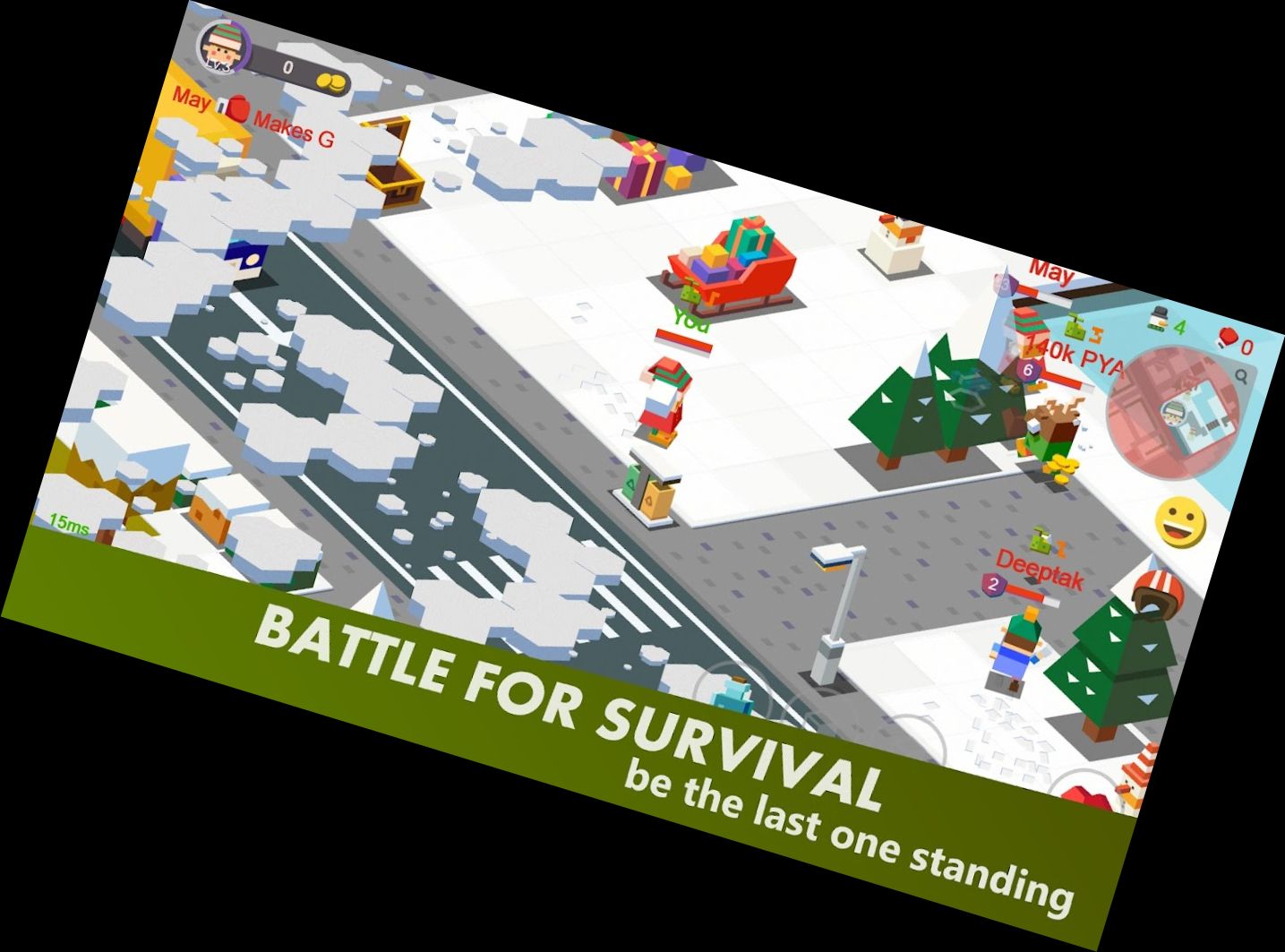 Schneeballschlacht Go: Battle Royale