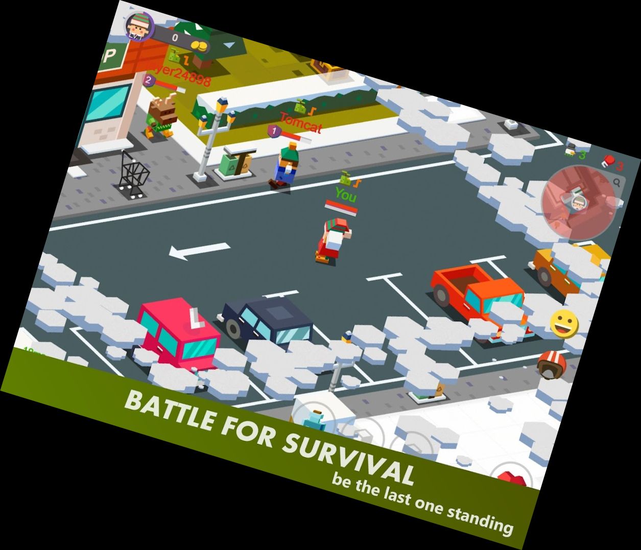 Schneeballschlacht Go: Battle Royale