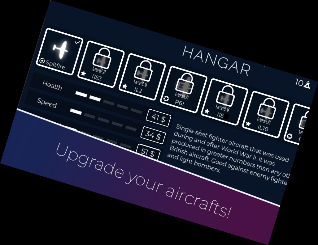 Kriegsflugzeuge des Lichts WW2