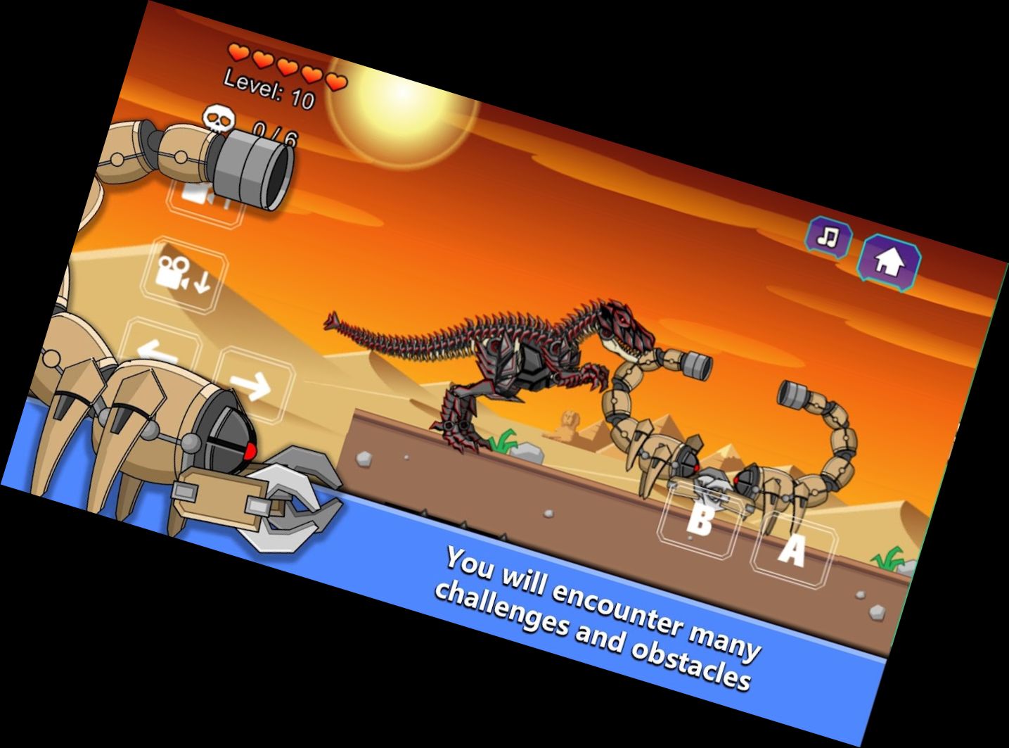 T-Rex Dinosaurier Fossilien Roboter