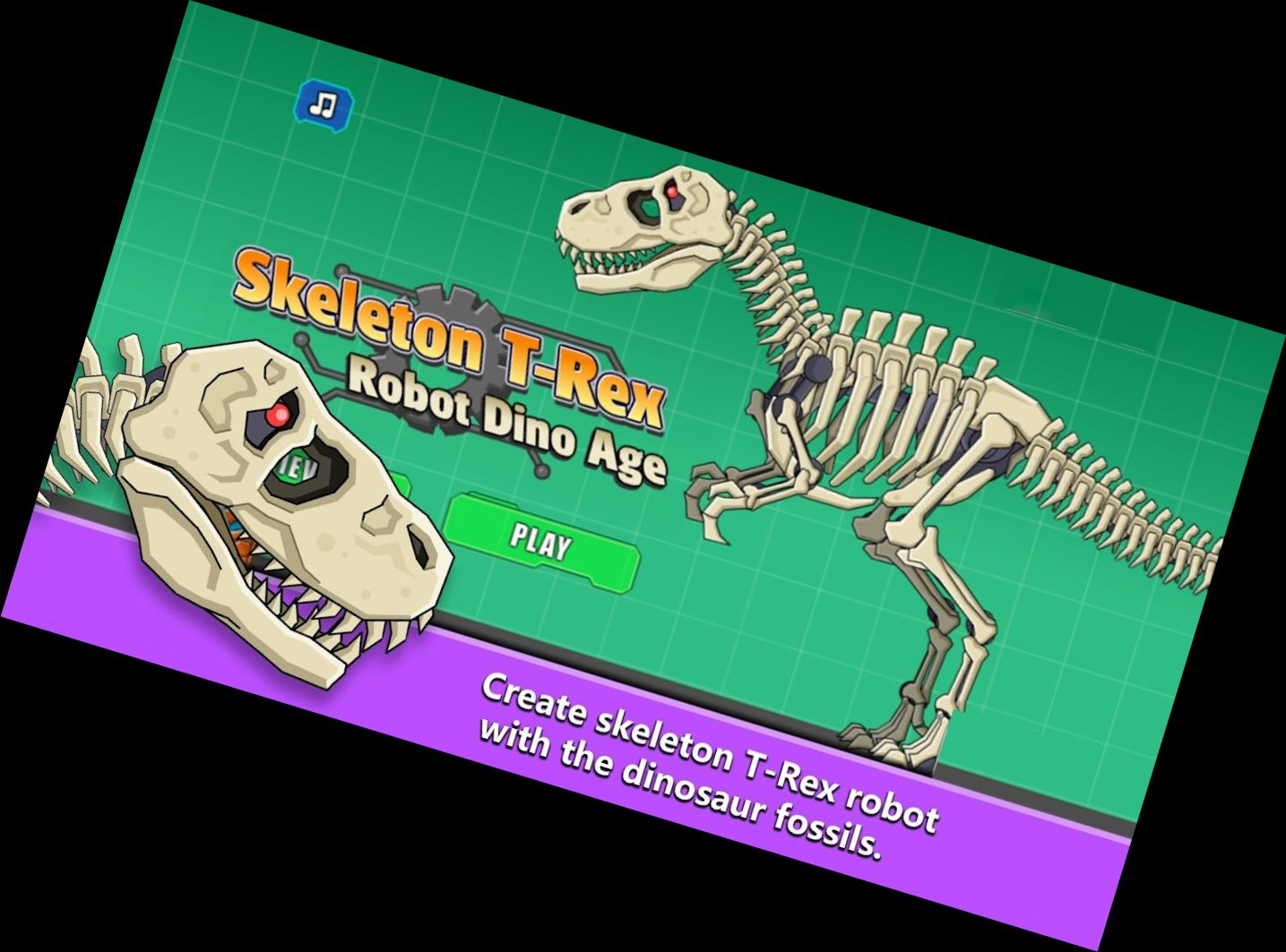 T-Rex Dinosaurier Fossilien Roboter