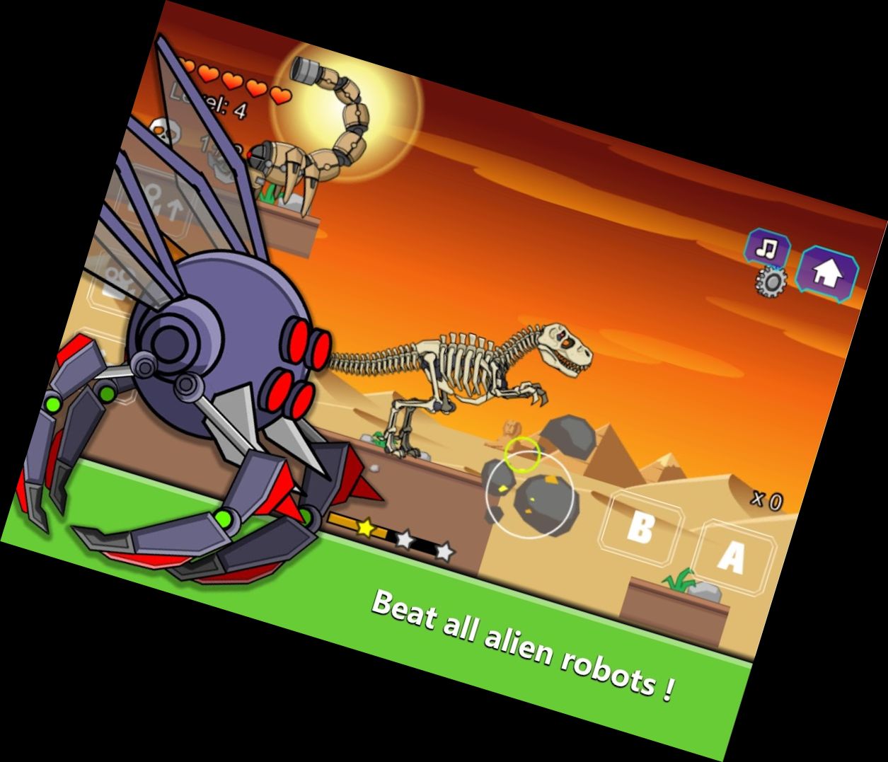 T-Rex Dinosaurier Fossilien Roboter