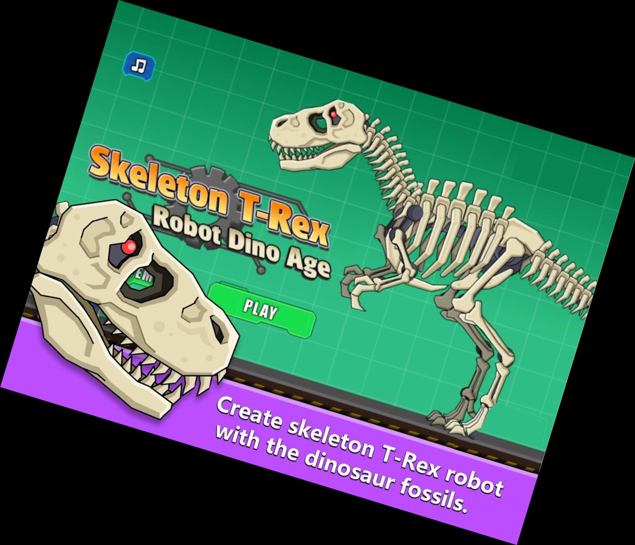 T-Rex Dinosaurier Fossilien Roboter