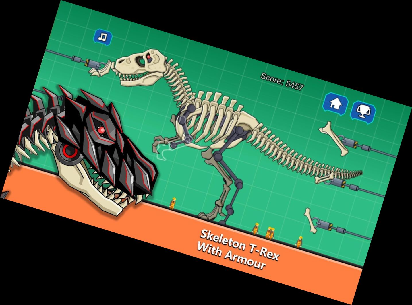 T-Rex Dinosaurier Fossilien Roboter