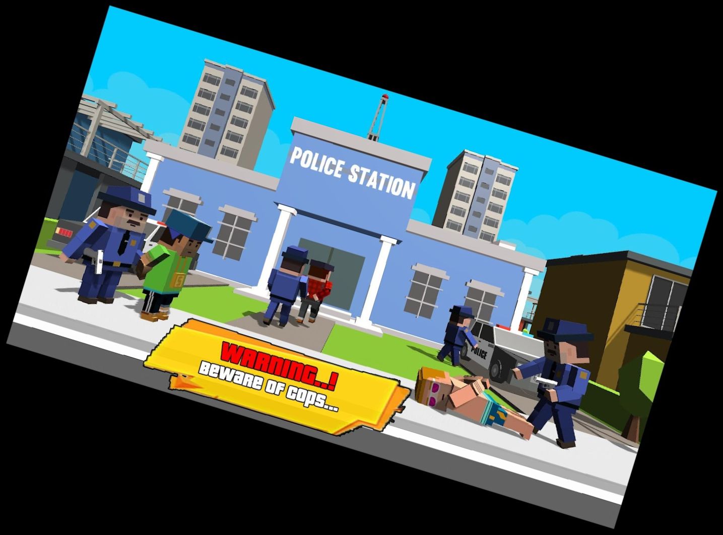 Blocky Typ Gangster Auto Stadt