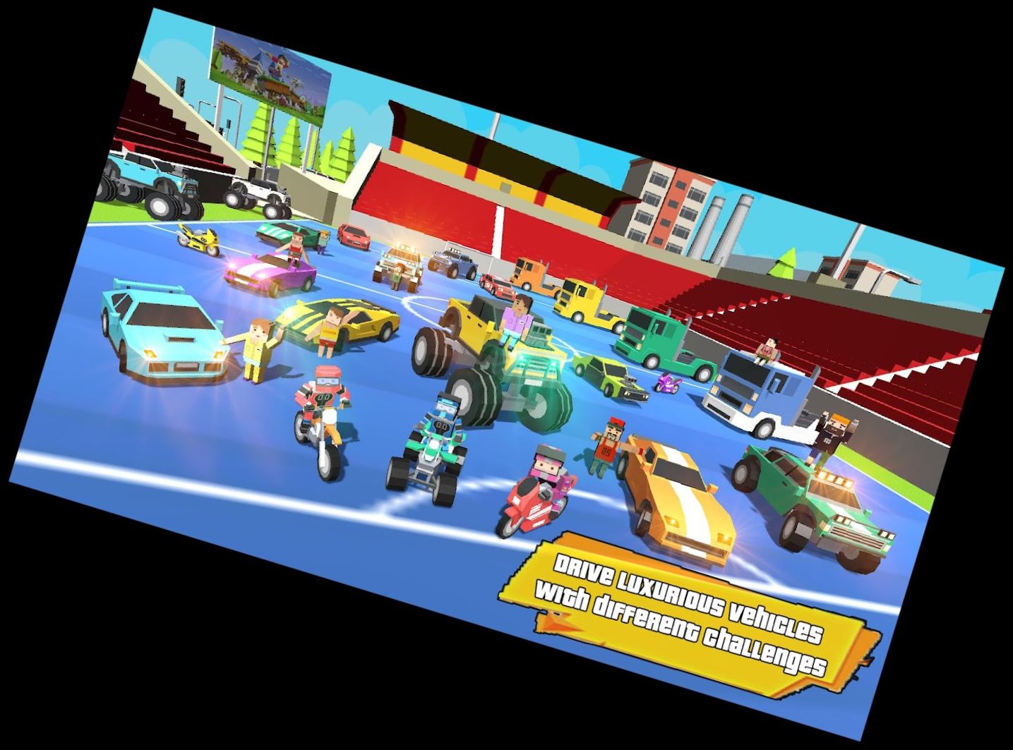 Blocky Typ Gangster Auto Stadt