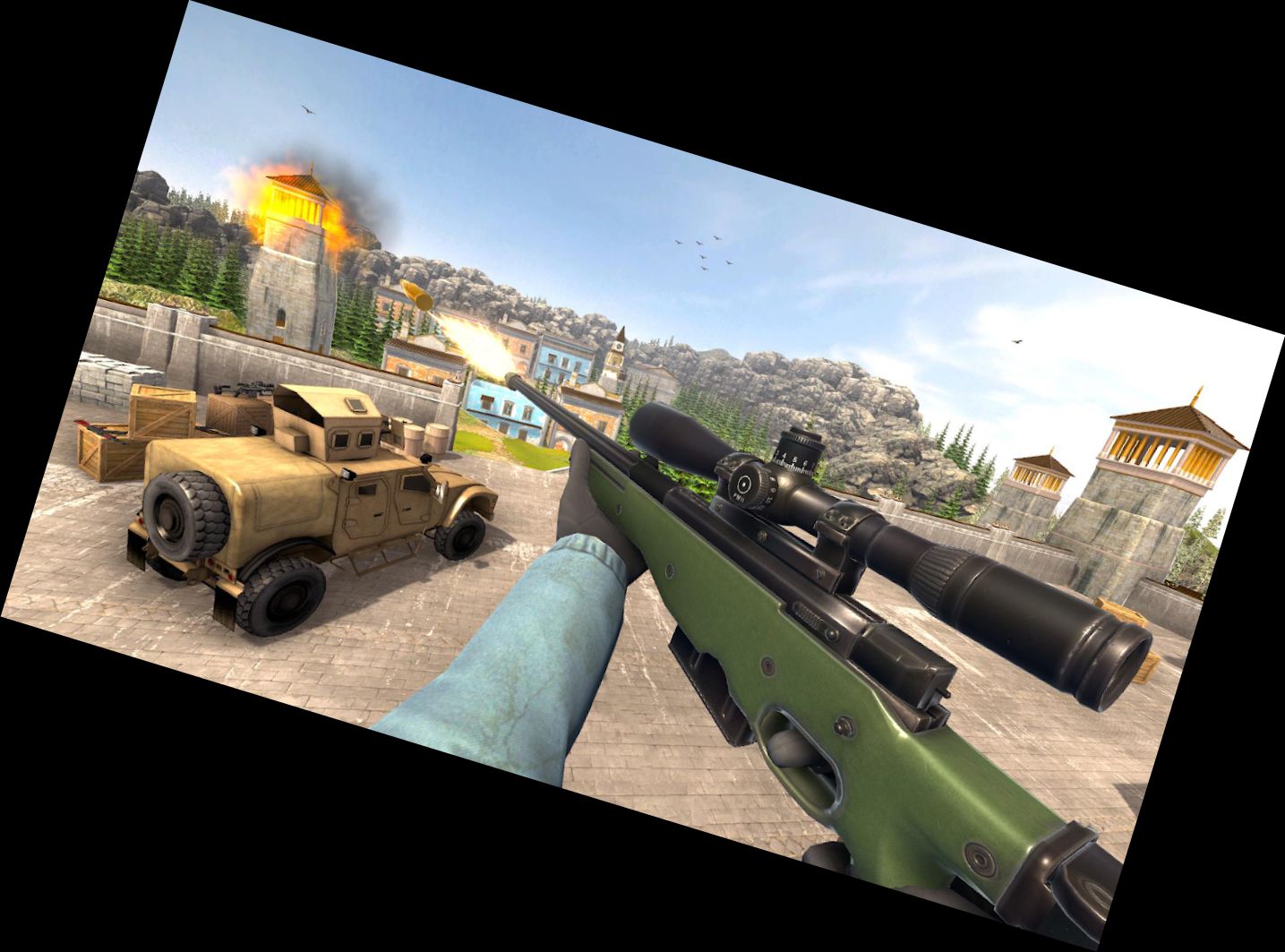 Снайперший Шутер - Игра Стр