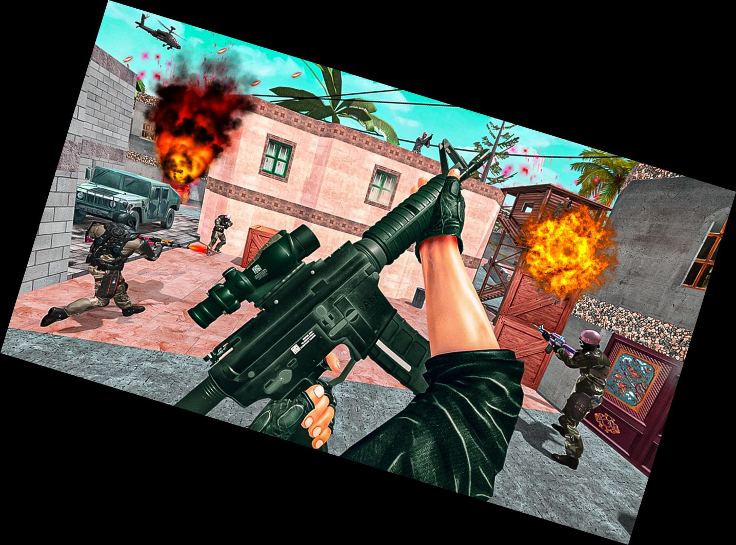 Moderne Schießspiele: Waffenspiel