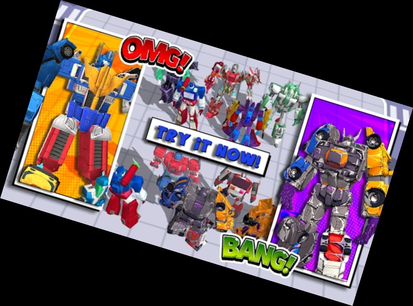 Superhelden-Robot-Monster-Schlacht