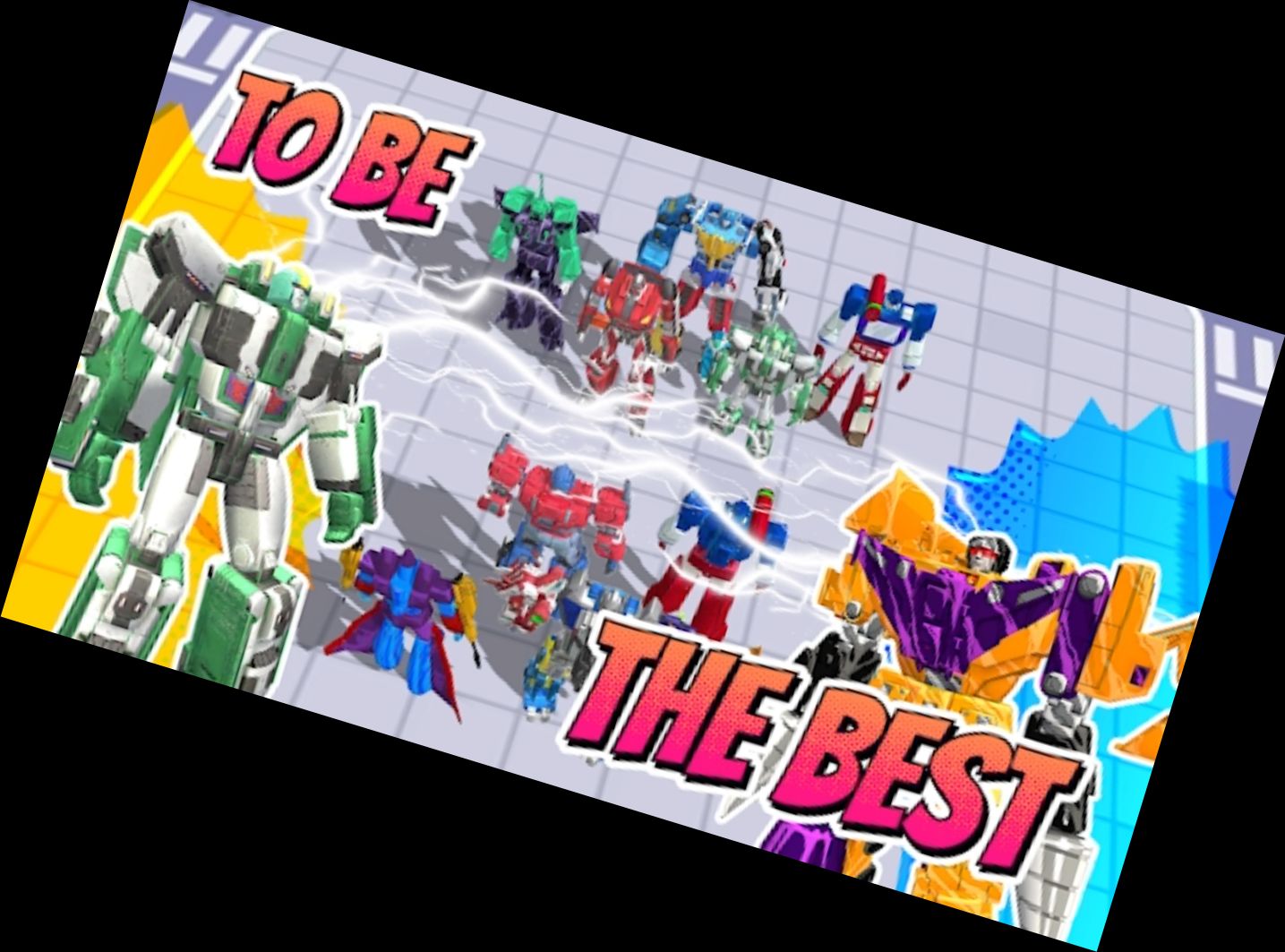 Superhelden-Robot-Monster-Schlacht