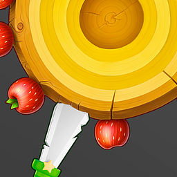 Messer Apfel Treffer | Treffe sie