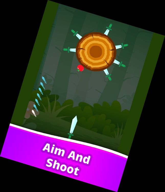 Нож Яблоко Попадание | поп