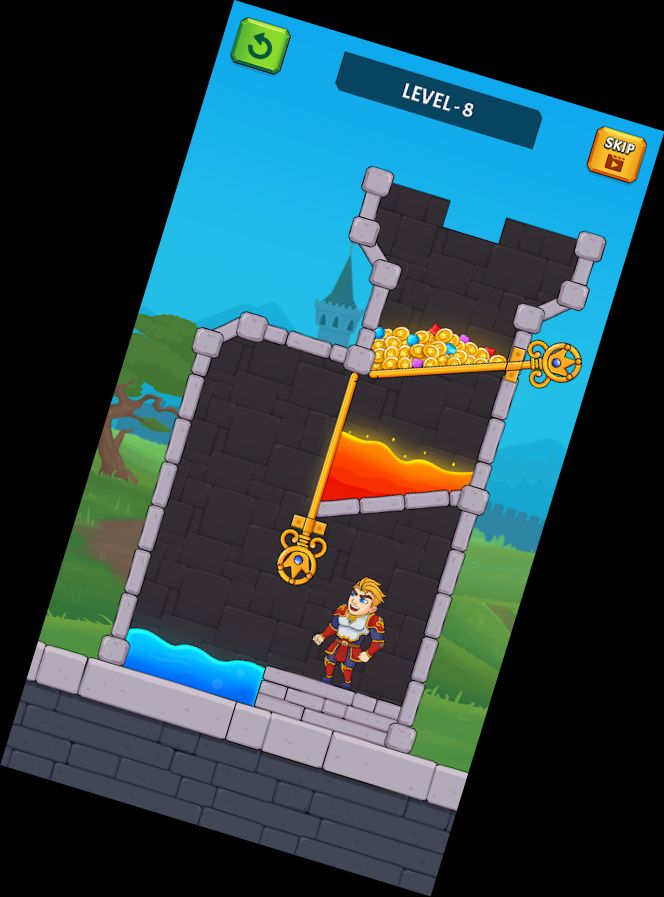 Rettungs-Herausforderung-Held Zie