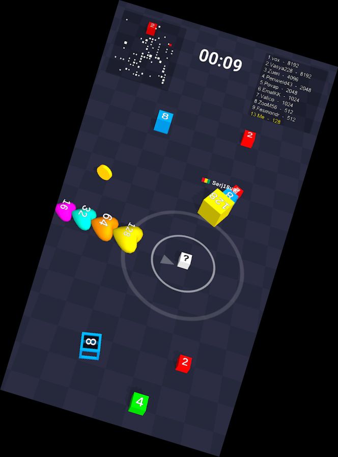 Würfel Arena 2048: Zahlen Zusammenlegen