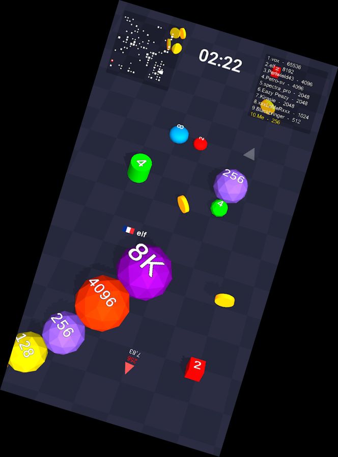 Würfel Arena 2048: Zahlen Zusammenlegen