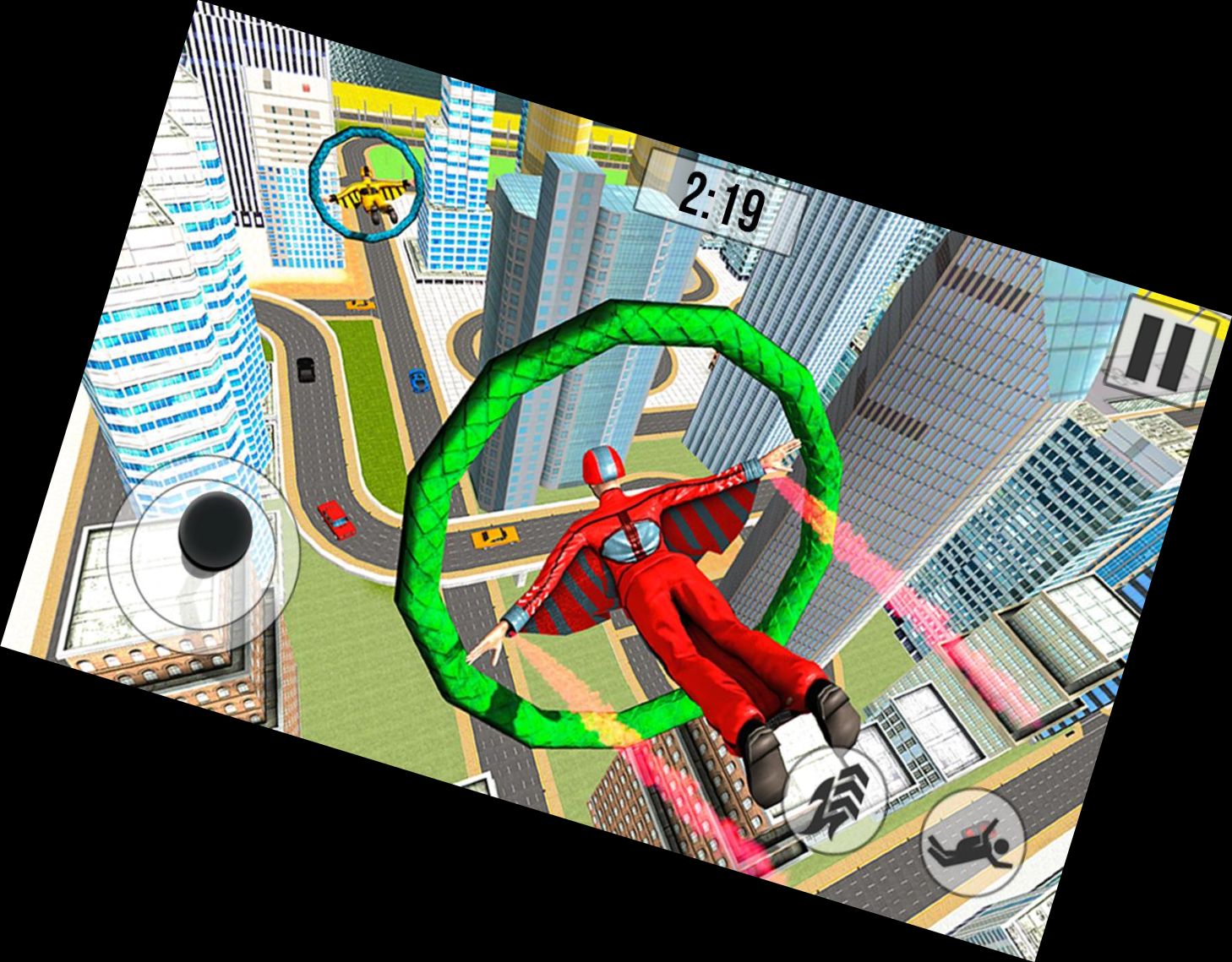 Полёт в Вингсьюте Б