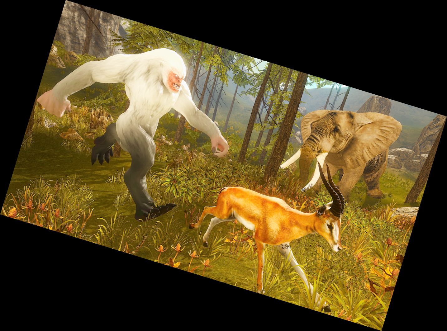 Yeti-Simulator, gruselig