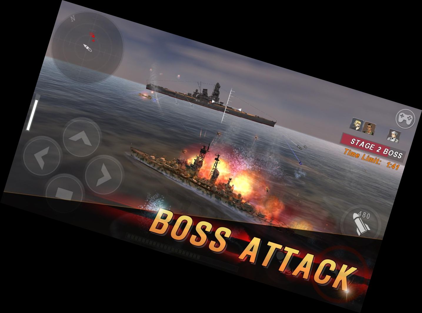 Naval Combat: 3D World War II Battleship