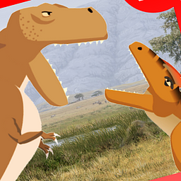 T-Rex kämpft gegen Allos