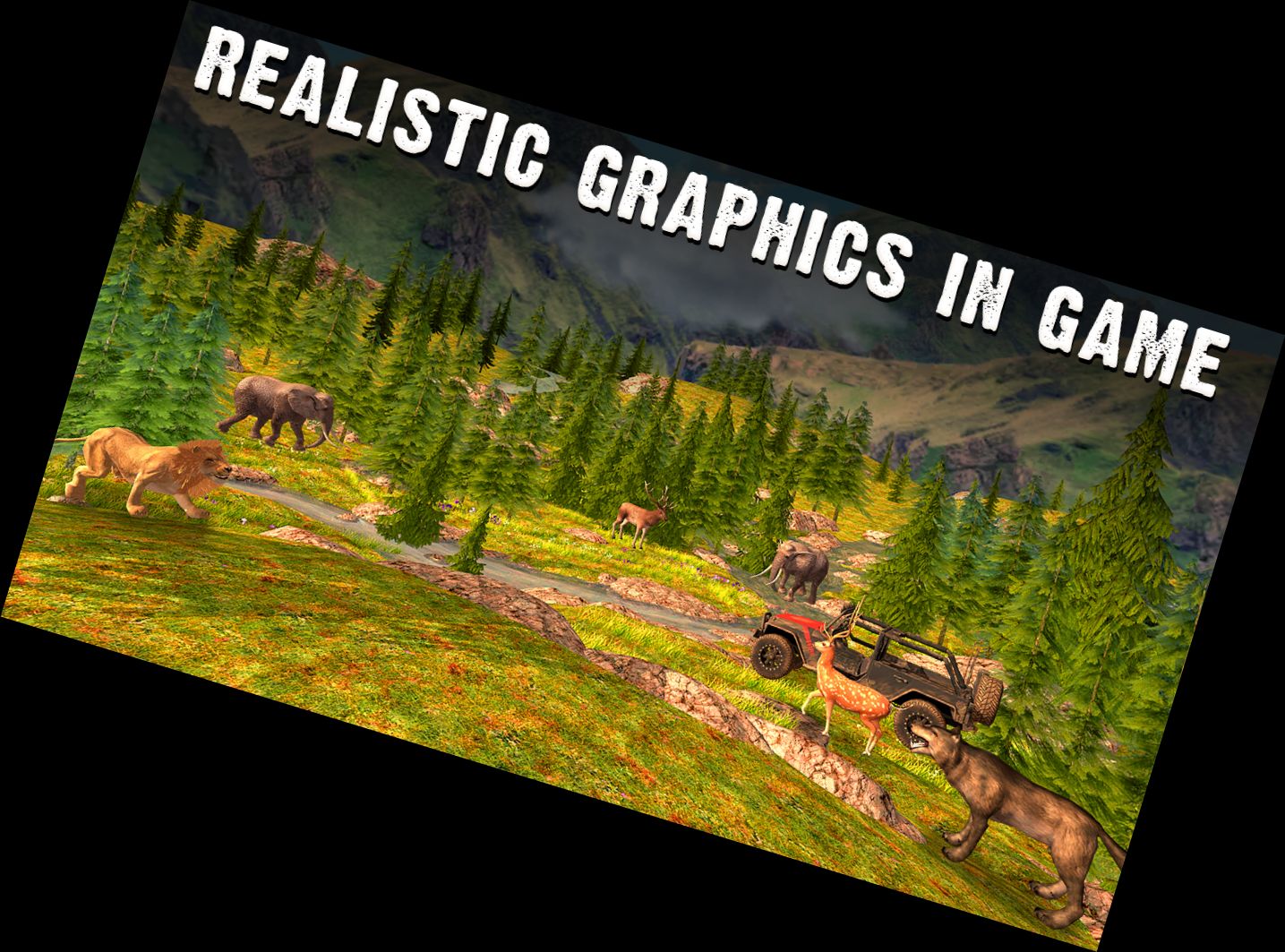 Jagd auf Wilde Tiere Spiel 3D