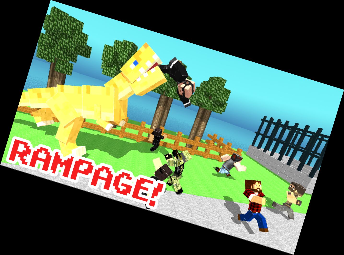 Blocky Dino Park T-Rex Rampage