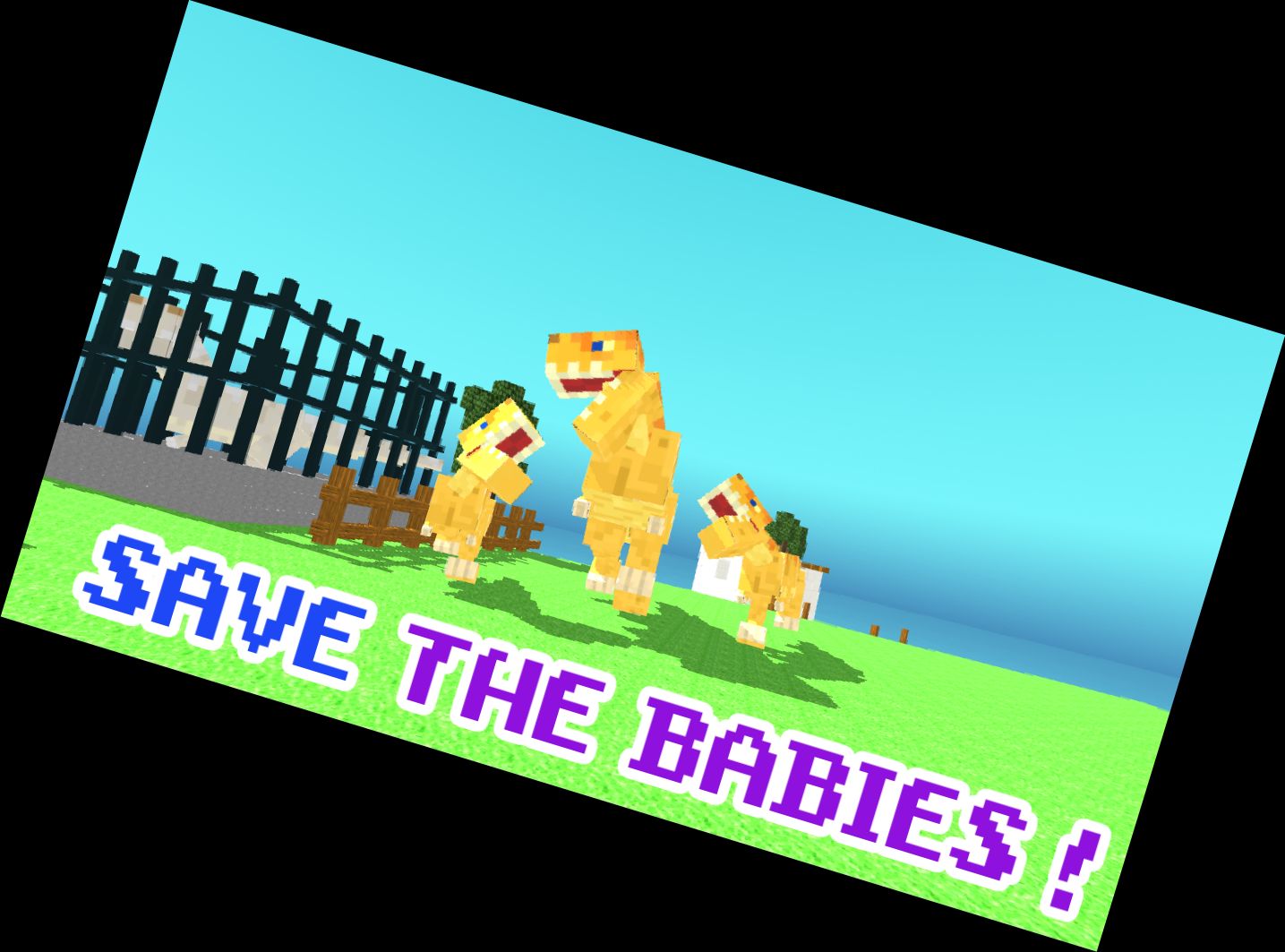 Blocky Dino Park T-Rex Amoklauf