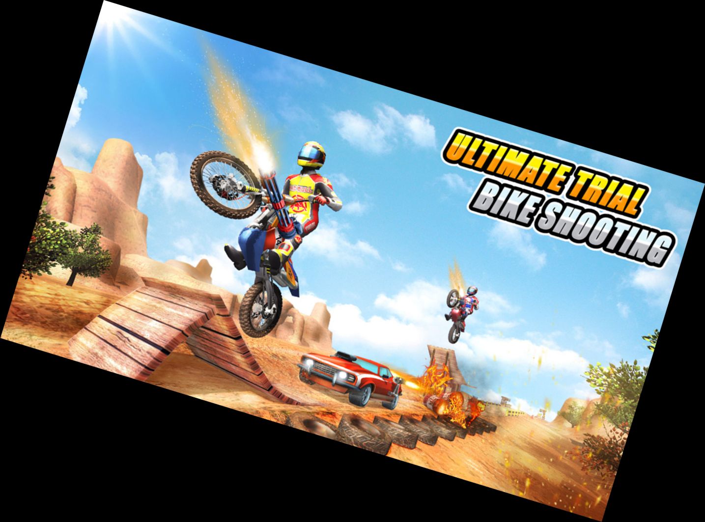 Moto-Cross-Bike-Smash-Rennen 