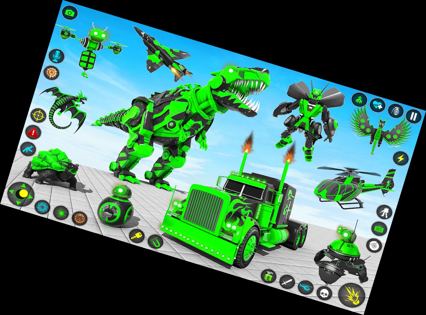 Transforming Robot Car Battle Game