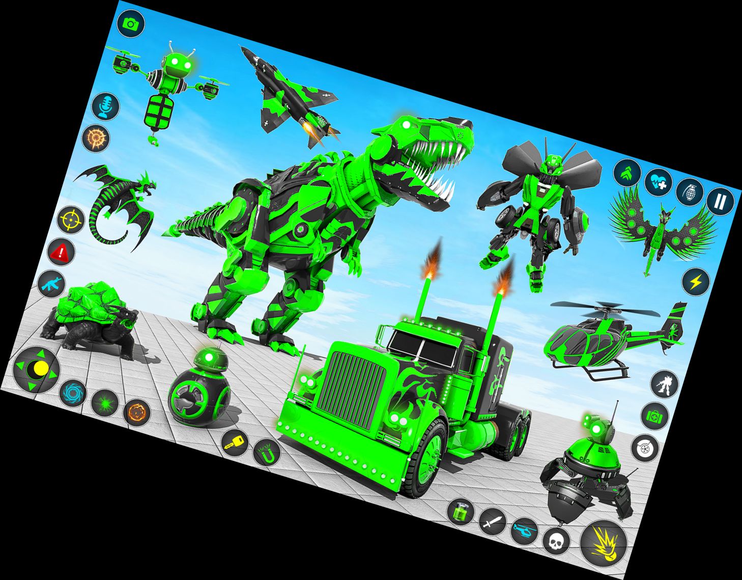 Transforming Robot Car Battle Game