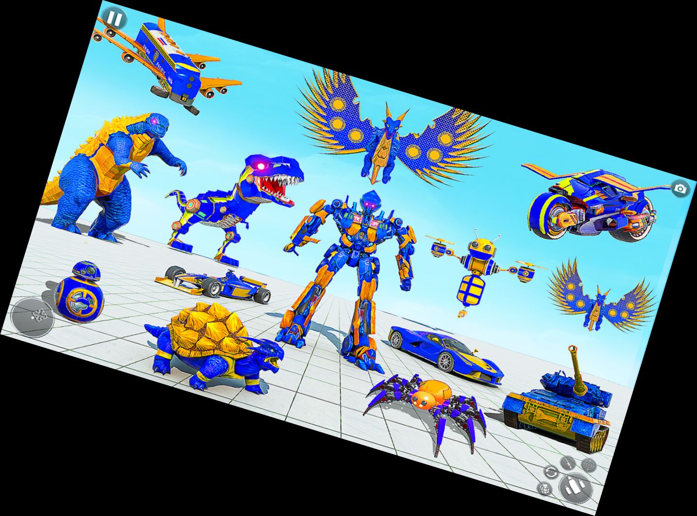 Transforming Robot Car Battle Game