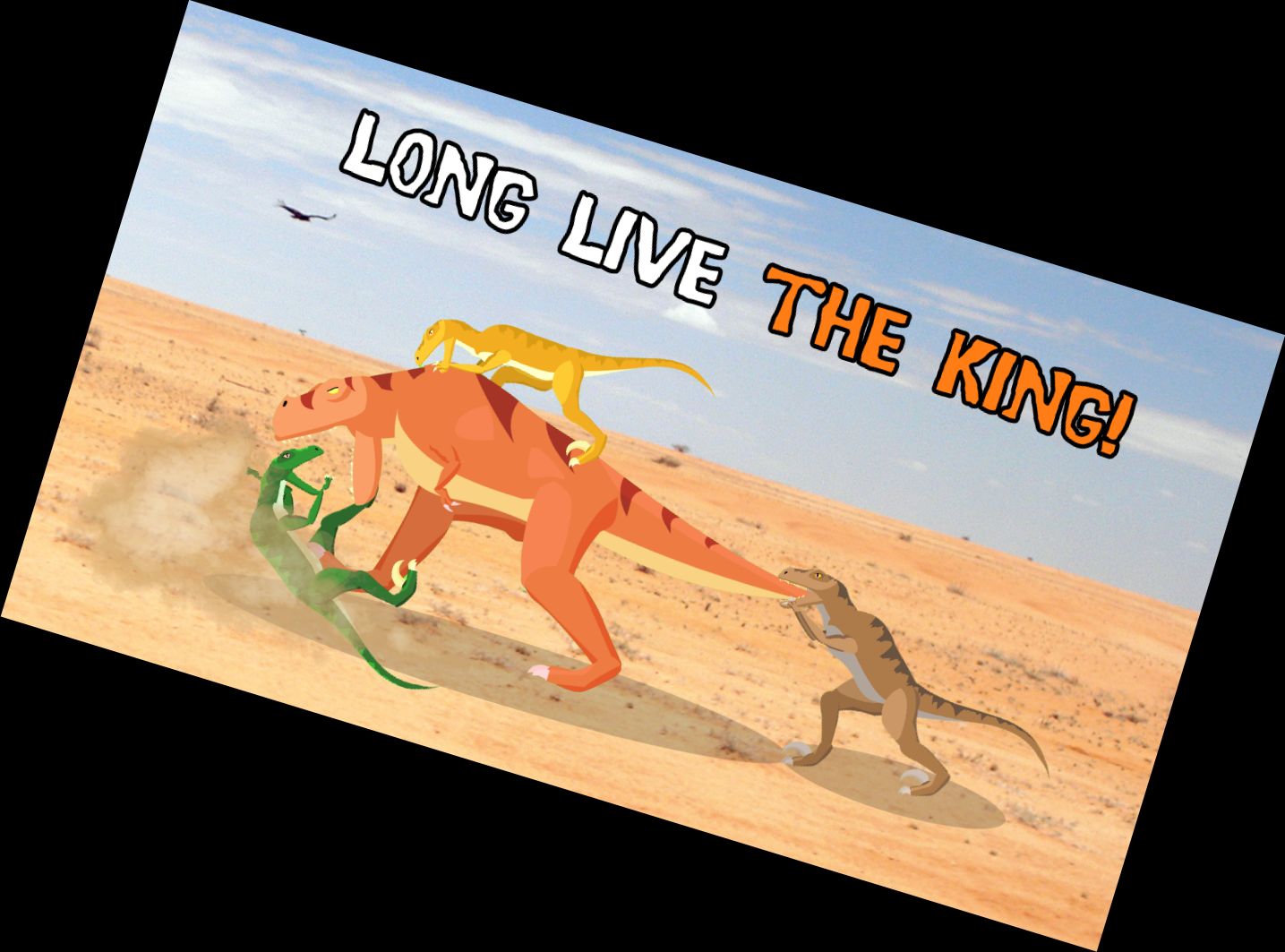 T-Rex bekämpft Raptors