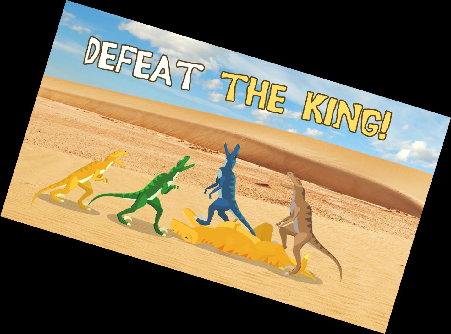 T-Rex bekämpft Raptors